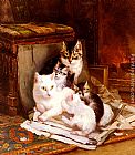 The Happy Litter by Henriette Ronner-Knip